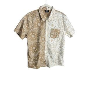 Original Deluxe Supply Men's L Button Shirt Aztec Boho Southwest Hippie Casual